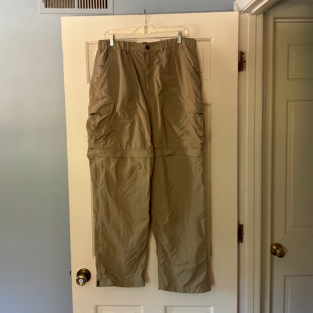 REI Co-op Sahara Convertible Pants Khaki Hiking Cargo Gorpcore Outdoor Trail L